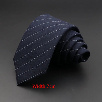 Mens Ties 6cm Classic Cotton Handmade Skinny Grey Plaid Neckties Striped Narrow Collar Slim Cashmere Casual Tie Accessories Gift Good Vibrations