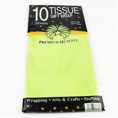 10 Pieces 50*66 Cm Tissue Paper DIY Handmade Craft Paper Flowers Gift Packing Wedding Festive Party Home Decoration Supplies Good Vibrations