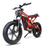 US Warehouse 48v Electric Bike 7speed 31-37 Miles Waterproof 20" Fat Tire Electric Cross Bike with Smart LCD Display Good Vibrations