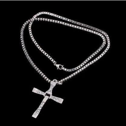 Fast And Angry Necklace, Men Cross Necklace, People Praying Sacred Dominican Jesus Necklace Big Discounts Gift Colar Masculino Good Vibrations