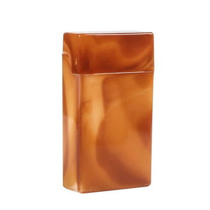 Fashion Ultra Thin Plastic Cigarette Case Storage Hand Roll Business Card Box Holder Pocket Gift Good Vibrations