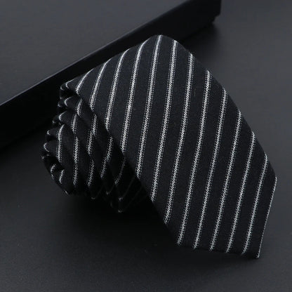 Mens Tie Imitation Cashmere Classic 6cm Skinny Casual Necktie Cotton Handmade For Wedding Party Dinner Striped Plaid Tie Gift Good Vibrations