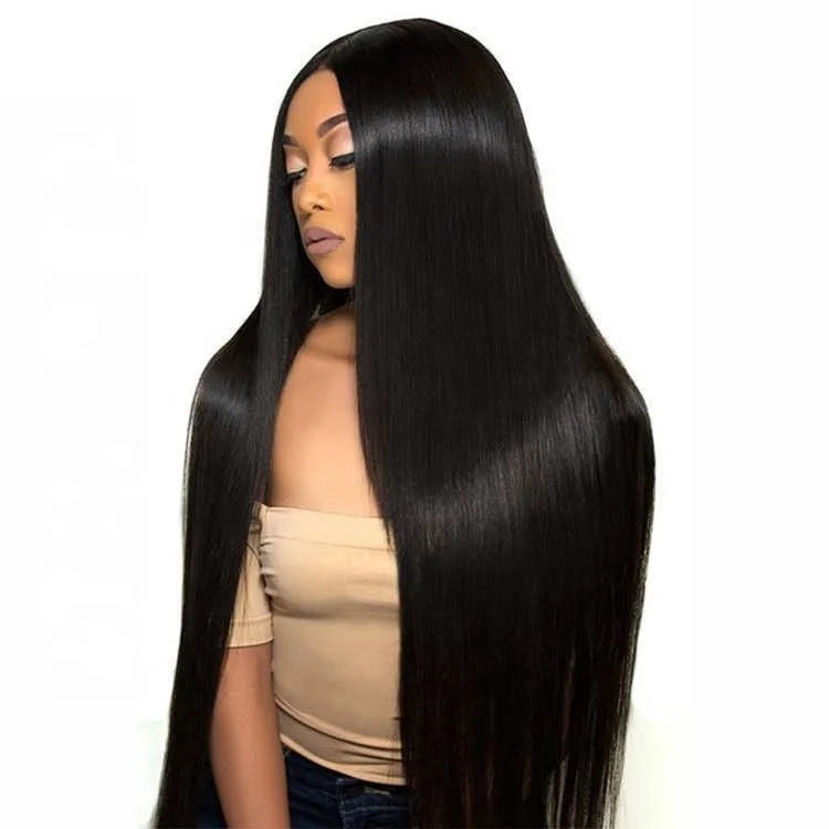 High Quality Virgin Remy Hair Wear Go Glueless Brazilian Wigs Natural Straight 13x6 Full HD Frontal Transparent for Bleached Good Vibrations