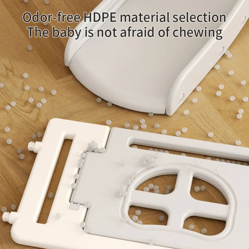 Feelbaby Indoor Playground Equipment White Plastic Toy Set Swings Slide for Kids for Home Garden Shopping Malls Playhouse Good Vibrations