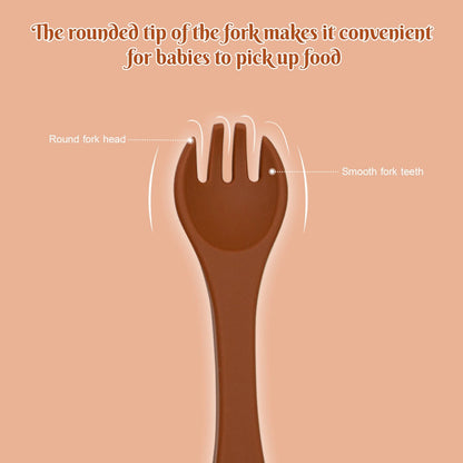 Custom Baby Bowl Tableware Set Silicone Straw Children's Dishes Kids Dinner Feeding Plate Gingerbread Man Food Plate Spoon Fork Good Vibrations