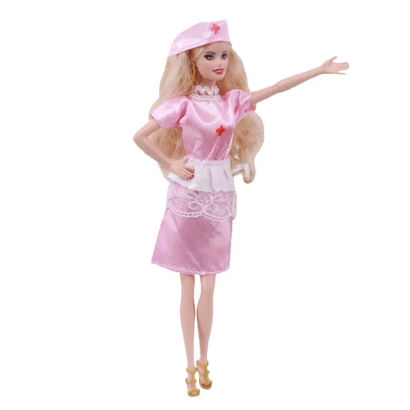Doctor And Nurse Clothes, Mini Medical Equipment,Protective Suit,Uniform Suitable For 11.5 Inch Ken & 30cm Doll Accessories Good Vibrations