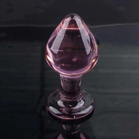 Candiway Exquisite Pink Crystal Glass Anal Plug Adult Masturbation Products Prostate Massager Erotic Toys For Couple (5 Styles) GOOD Vibrations