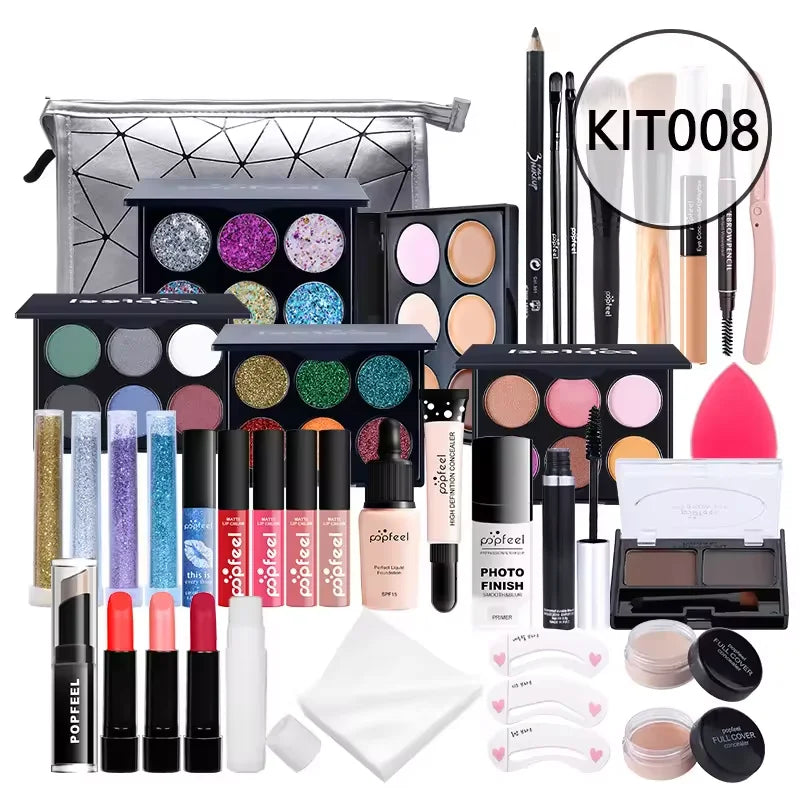 HOT 20 Styles New Fashion Eye Shadow POPFEEL Birthday Gift Makeup Gift Set ALL in ONE Full Professional Makeup Kit for Girl Good Vibrations
