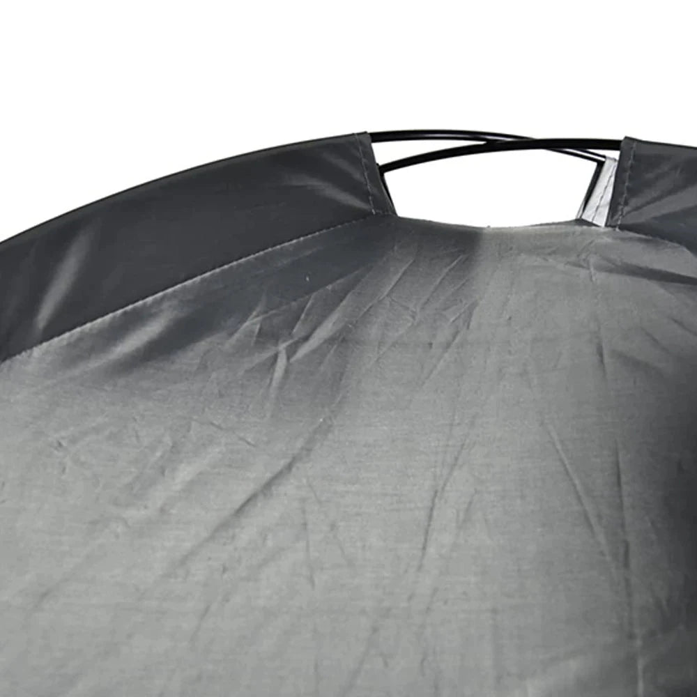 Eco-Friendly Outdoor Dog Bed Canopy Gray UV Resistant Summer Camping Tent Portable Removable Beach Cot for Dogs Cats Solid Good Vibrations