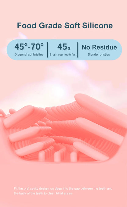 Sonic Electric Toothbrush Kids U-shaped Smart 360 Degrees Ultrasonic Tooth Brush Teeth Whitening For Children IPX7 Waterproof Good Vibrations