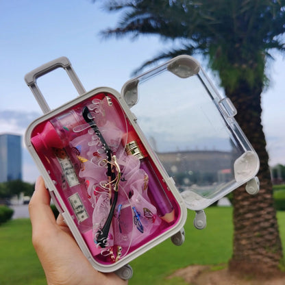 2022 Base Private Label Vendor Custom Glitter Kids Vegan Set Wholesale Fruit Oil Lip Gloss Mini Suitcase for Lipgloss Good Vibrations