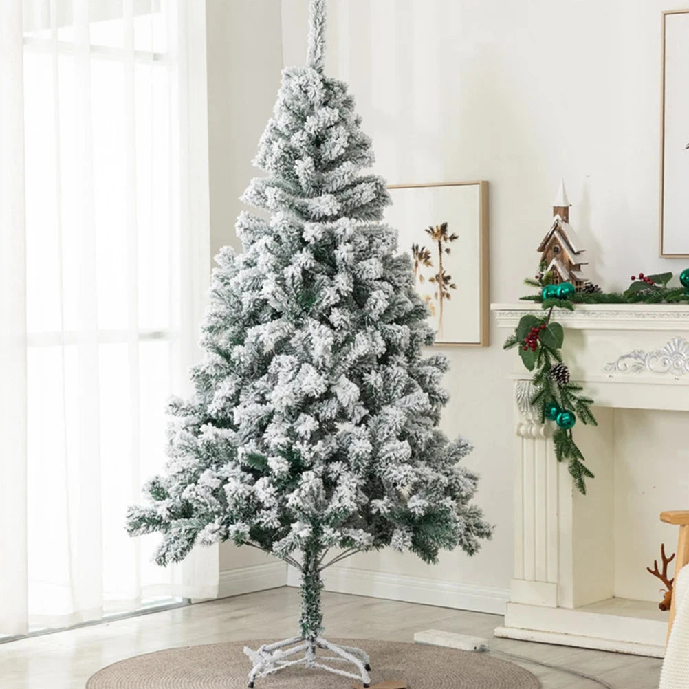 60cm Christmas tree white flocking snowflake Christmas tree decoration ornaments desktop decoration shopping mall party supplies Good Vibrations