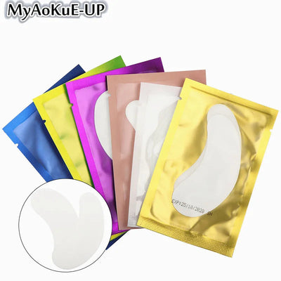 High Quality 50pairs Women Lint Free Under Eyes Pads Patches Eyelash Extension Tips Sticker Wraps Make Up Tool Eyelashes Patches
