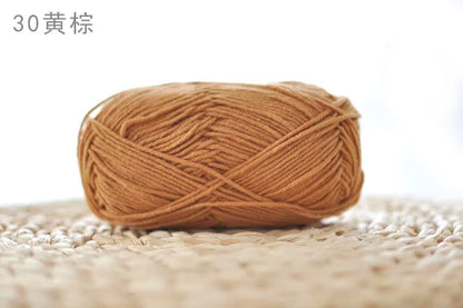 Factory Wholesale Recycled Baby Cotton Yarn 4 Strands of Milk Yarn Bag for Doll Clothes Hand-Knitted High Tenacity for Weaving Good Vibrations