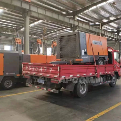 APCOM 75SCY-14.5 air Compressor diesel Compressor air Compressor with diesel Engine 14.5bar 10m3 530CFM 530 Cfm High Pressure Good Vibrations