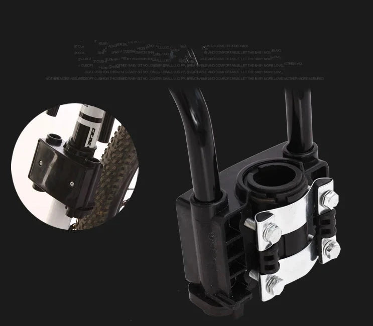 Quick Release Universal Safety Seat for Kids Electric Bike Front Saddle Universal Children Safety Bicycle Accessory Good Vibrations