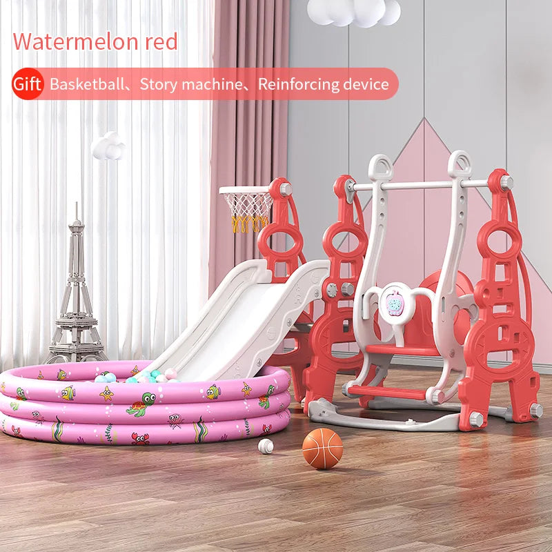 Hot Selling Indoor Playground Equipment HDPE/PE Material Sliding Slide Swing Set Playhouse Combination for Daycare Baby Play Good Vibrations