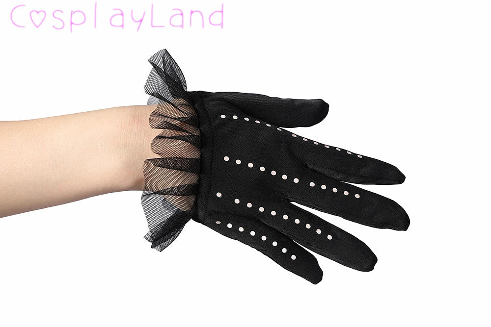 Cruella Costume Cosplay Evil Queen Black White Evening Party Dress Fashion Emma Magic Oufit Women Suit Coat Pants Gloves Good Vibrations