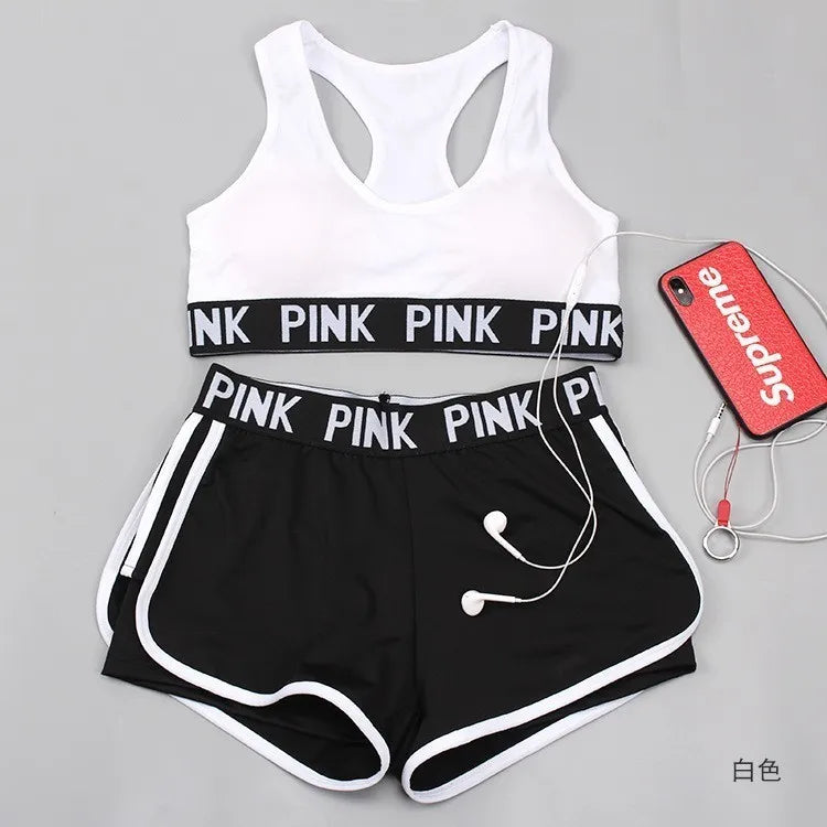 2020 new Gym Set Women Yoga Set  Women Workout Clothes Gym Wear Jogging Sport Set Women Fitness Clothing Conjunto Sport Mujer Good Vibrations