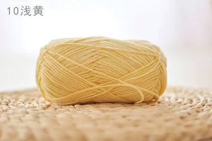 Factory Wholesale Recycled Baby Cotton Yarn 4 Strands of Milk Yarn Bag for Doll Clothes Hand-Knitted High Tenacity for Weaving Good Vibrations