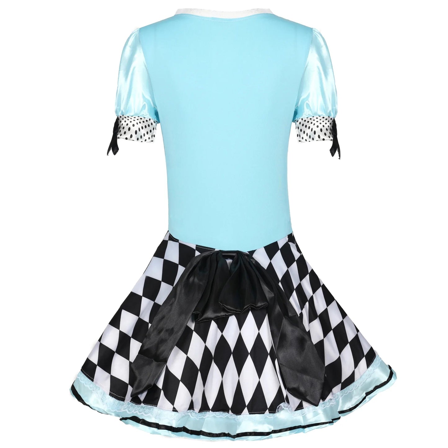 Women Adult Costume Cosplay Dress Fantasy Party Blue Sweet Lolita Maid Halloween Costumes Good Vibrations