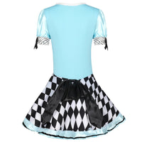 Women Adult Costume Cosplay Dress Fantasy Party Blue Sweet Lolita Maid Halloween Costumes Good Vibrations