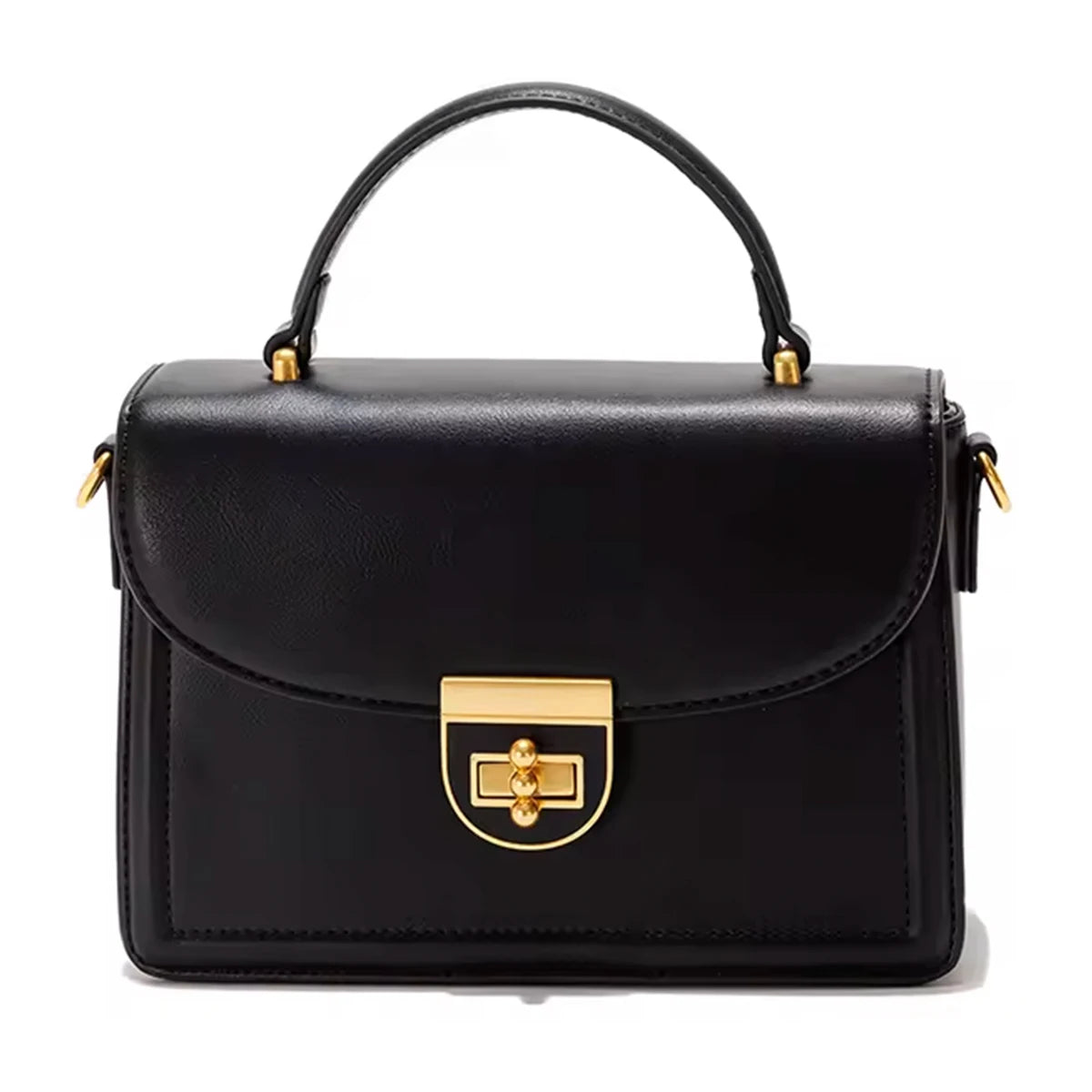 Women's Lady Single Cover Closure PU Leather Shoulder Bag with Zipper Underarm Design for Outdoor Travel Good Vibrations