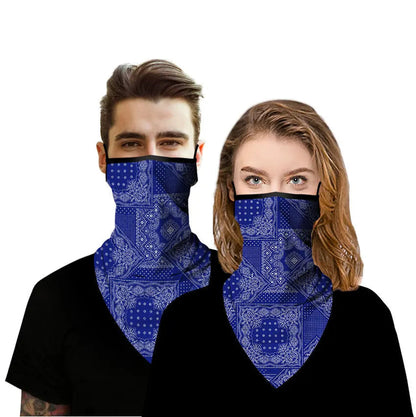 Coexistence Summer UV Protected Polyester Women's Cycling Bandana Breathable Triangle Face Mask Scarf Sun Protection Veil Good Vibrations