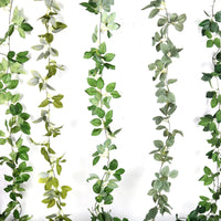 Wedding Decoration Artificial Fake Leaves Vines Eucalyptus Garlands Wall Hanging Plant Ivy Birthday Party Wedding Table Decor Good Vibrations