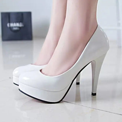 Femmes Hauts Talons Women Fashion Classic High Heel Shoes Lady Office Grey High Heel Shoes Female Pumps Wedding Shoes 34-42 Good Vibrations