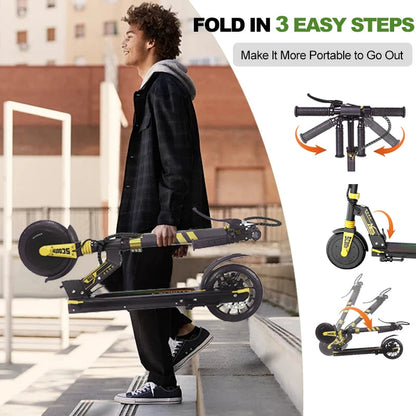 Battery Electric Bike Skateboard 180w 24v Kids City Electric Scooter for Teenagers With Led Light Good Vibrations
