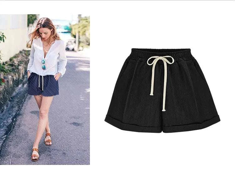 Crotchless Shorts wide-leg design for comfort and easy access