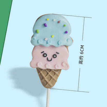 1Pcs Ice Cream Cake Toppers Happy Birthday Cupcake Topper Baby Shower Wedding Festival Party Supplies Cake Decoration Good Vibrations