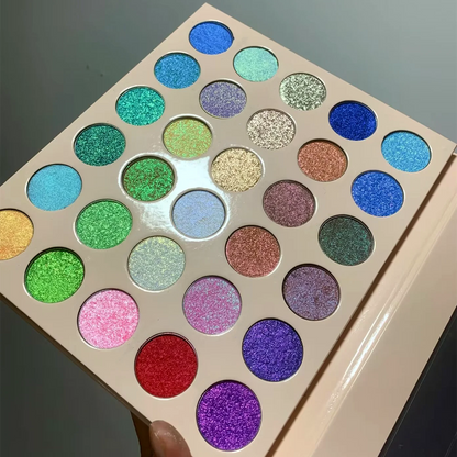 30 Color Paper Palette  Multichrome Duochrome Pressed Eyeshadow Shifting Single Duo Chrome Eye Shadow Diy Eyeshadow Palette Good Vibrations