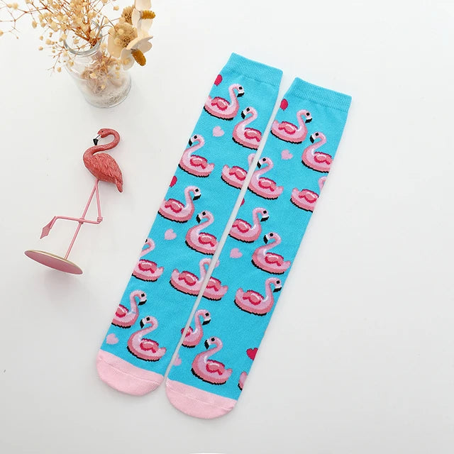 toddler child high knee Socks Three-dimensional cute Cartoon fox cat unicorn Cotton Over knee kids baby girls Sock Spring Autumn Good Vibrations