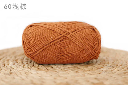 Factory Wholesale Recycled Baby Cotton Yarn 4 Strands of Milk Yarn Bag for Doll Clothes Hand-Knitted High Tenacity for Weaving Good Vibrations