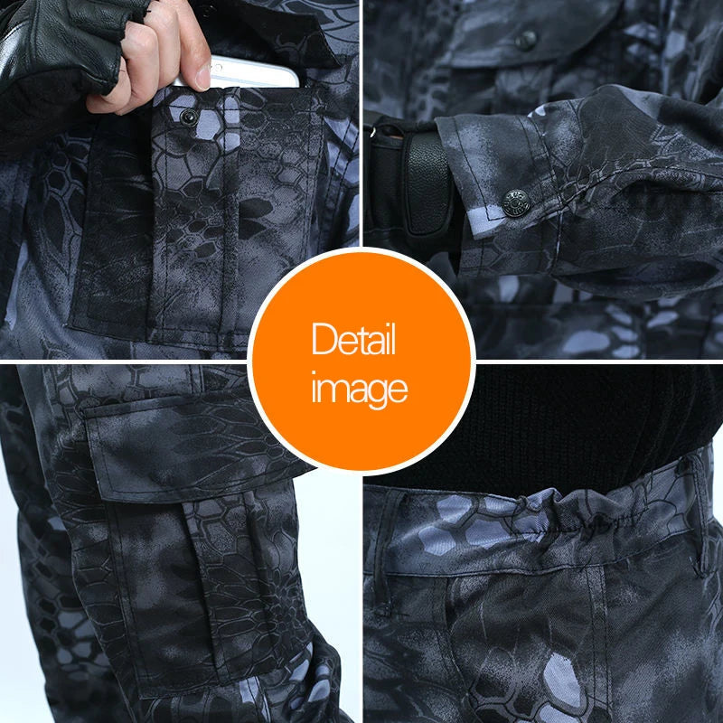 New Product Ruins Camouflage Overalls Suit Male Spring And Autumn Wear-resistant Dirt-resistant Tear-resistant Construction Site Good Vibrations