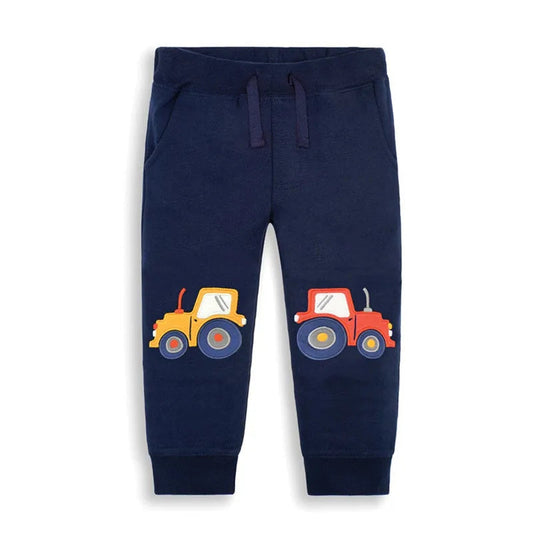 Jumping Meters Children Sweatpants Applique Cars Boys Trousers Pants Autumn Spring Baby Long Pants Fashion Boys Sport Clothing Good Vibrations