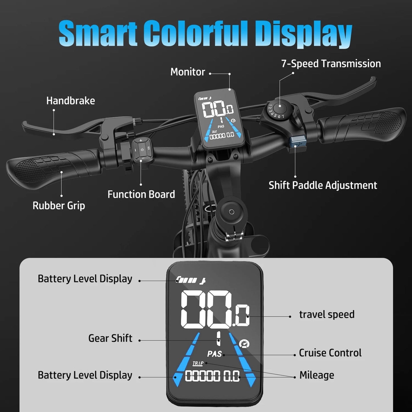 26 Inch Electric Bike for Adults 500W Powerful Motor 48V 10.4Ah Removable Batter 30 Miles Range Electric Mountain Bike Good Vibrations