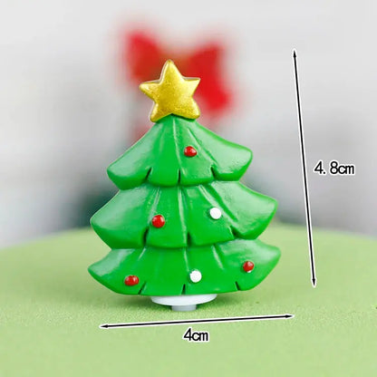 Christmas Cake Toppers Resin Santa Claus Cake Decor Xmas Tree Cupcake Dec Merry Christmas Decor For Home Happy new Year Gifts Good Vibrations