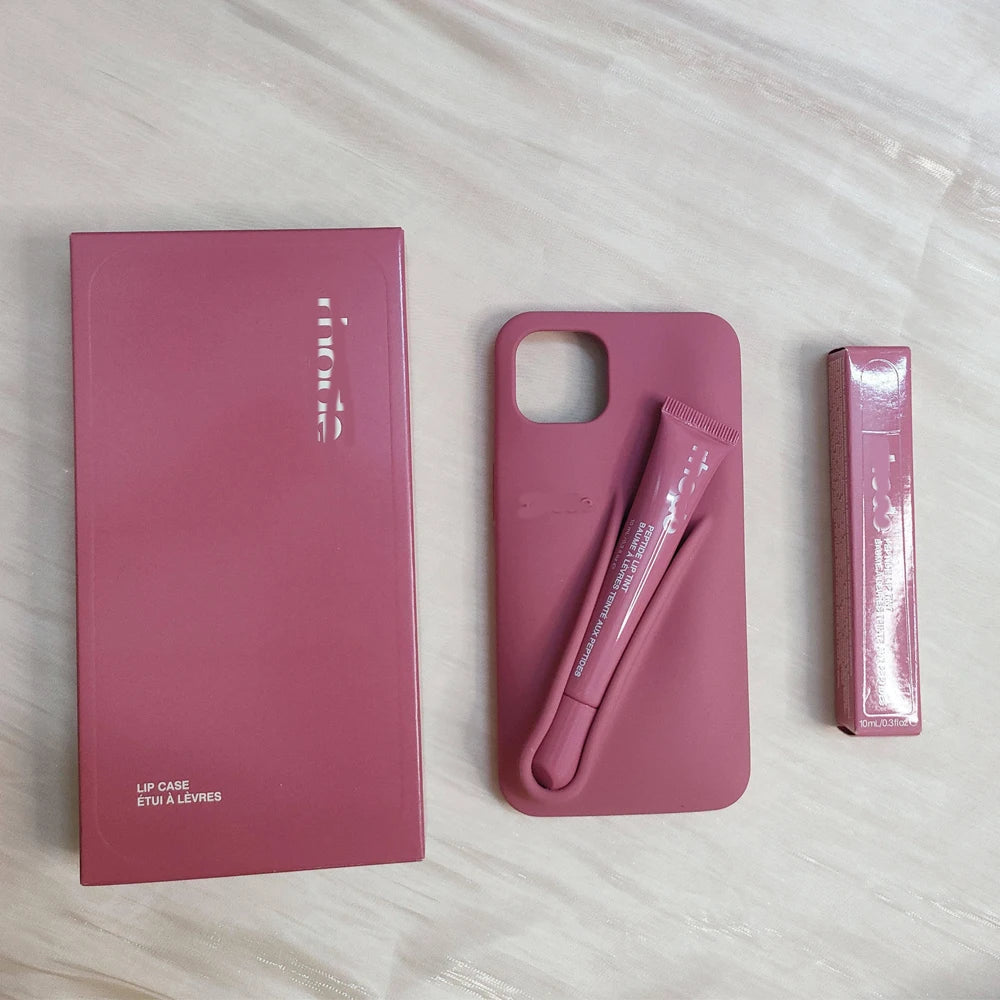 Original Quality Lipstick DIY Make-up Rhod Soft Case for iPhone 16 15 14 13 12 Pro Max with Lip Gloss Holder Ins Hot Cover Good Vibrations