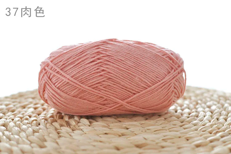 Factory Wholesale Recycled Baby Cotton Yarn 4 Strands of Milk Yarn Bag for Doll Clothes Hand-Knitted High Tenacity for Weaving Good Vibrations