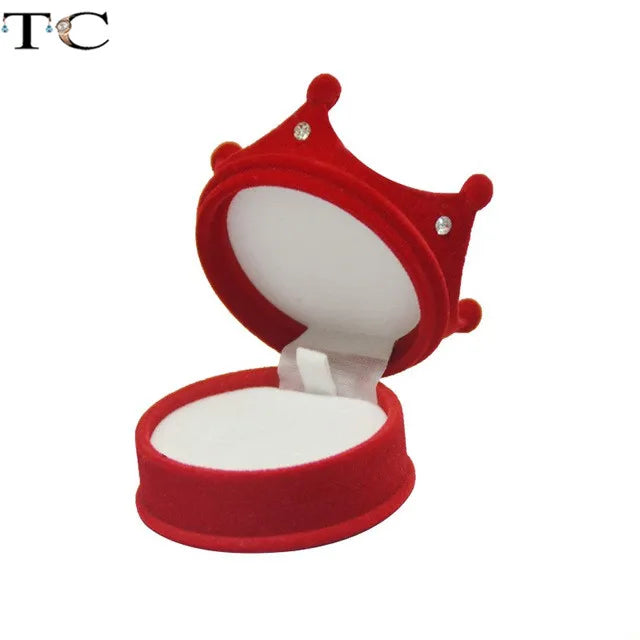 Creative Velvet Jewelry Box Mini Container Ring Box Earrings Rings Storage Box Small Accessories Display Gift Box Good Vibrations