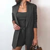 YiXin New Arrivals 2022 Vest Jacket Shorts Women Solid Color High Waist Women Outfits Three Pieces Set Women Clothing Good Vibrations