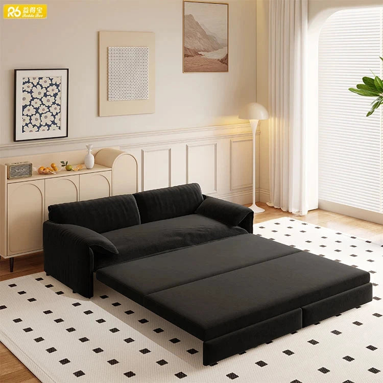 Modern Design High Rebound Sponge Storage Side 3 in 1 Sofa Bed with Serpentine Spring Single Apartment Furniture Good Vibrations