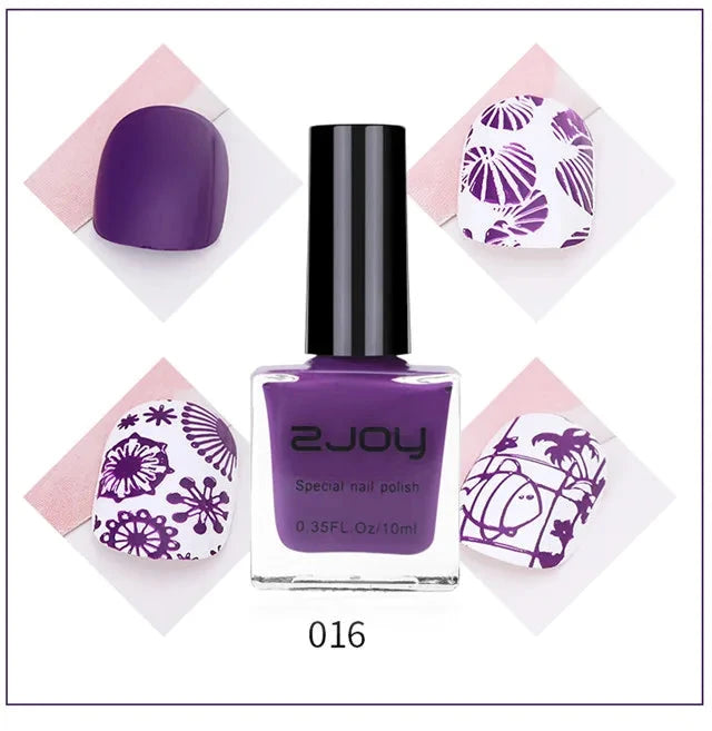 Nail Art Stamping Polish 10ML Semi-permanent varnish Printing UV Varnish Stamp for Nails Polishes Lacquer Top Coat Gel Polish #@ Good Vibrations