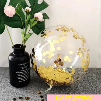 DIY Wedding Decoration Children's Birthday  Helium  Bobo Feather Transparent PVC Balloon Party Anniversary Good Vibrations