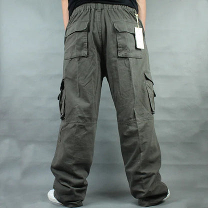Wide Leg Hip Hop Pants Men Loose Outdoor Cotton Harem Trousers Cargo Pants Loose Baggy Trouser Streetwear  Joggers Pant Good Vibrations