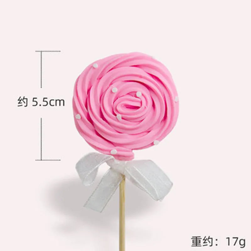 1Pcs Ice Cream Cake Toppers Happy Birthday Cupcake Topper Baby Shower Wedding Festival Party Supplies Cake Decoration Good Vibrations