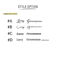 Groomsmen Gifts Personalized Sunglasses Custom Engraved Men’s Sunglasses Best Man Gift Groomsmen Proposal Fashion Good Vibrations